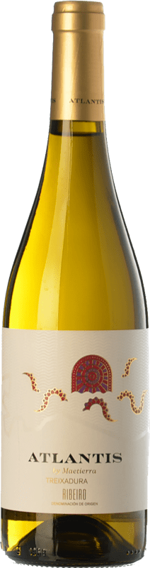 9,95 € Бесплатная доставка | Белое вино Castillo de Maetierra Atlantis D.O. Ribeiro Галисия Испания Treixadura бутылка 75 cl