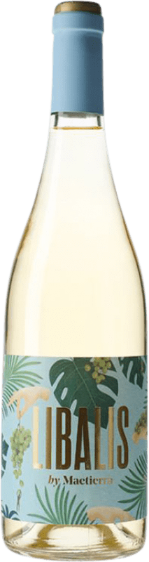 7,95 € Envío gratis | Vino blanco Castillo de Maetierra Libalis Muscat I.G.P. Vino de la Tierra Valles de Sadacia La Rioja España Viura, Malvasía, Moscatel Grano Menudo Botella 75 cl