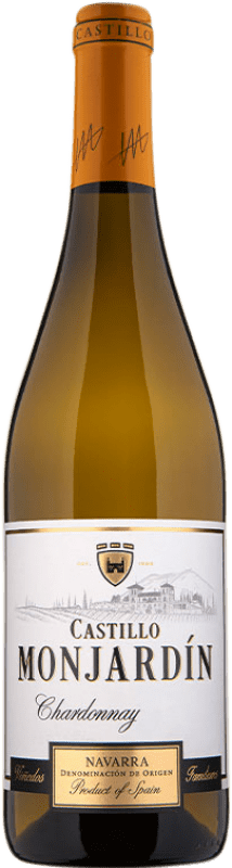 8,95 € Envío gratis | Vino Blanco Castillo de Monjardín El Cerezo D.O. Navarra Navarra España Chardonnay Botella 75 cl