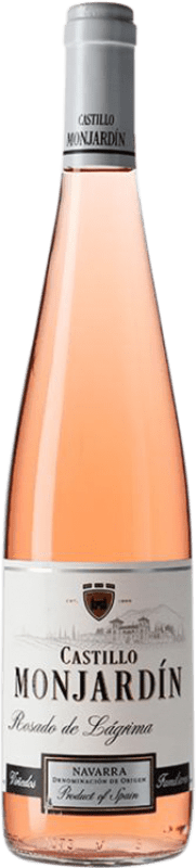 7,95 € Бесплатная доставка | Розовое вино Castillo de Monjardín Rosado de Lágrima Молодой D.O. Navarra Наварра Испания Tempranillo, Cabernet Sauvignon бутылка 75 cl
