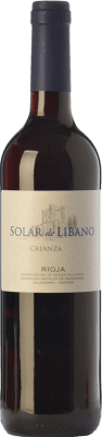 14,95 € Free Shipping | Red wine Castillo de Sajazarra Solar de Líbano Aged D.O.Ca. Rioja The Rioja Spain Tempranillo, Grenache, Graciano Bottle 75 cl