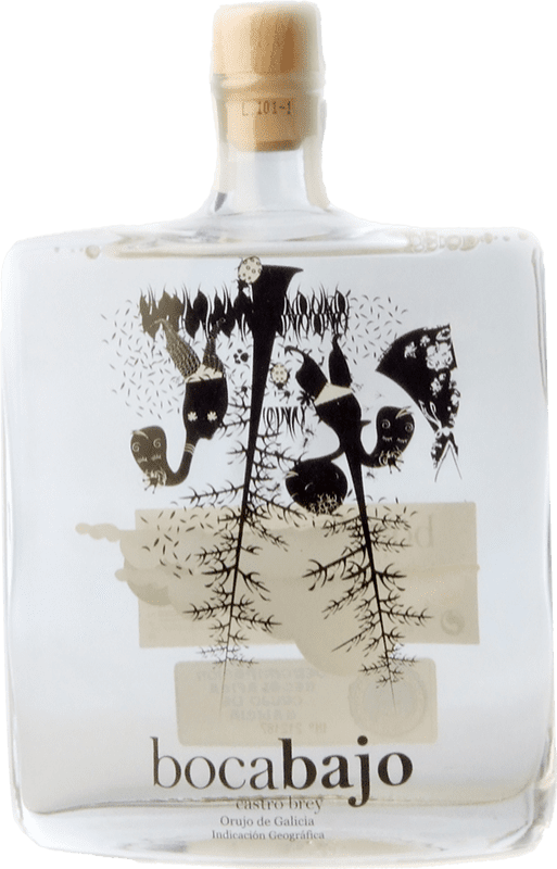 49,95 € Kostenloser Versand | Tresterbrand Orujo CastroBrey Bocabajo D.O. Orujo de Galicia Galizien Spanien Medium-Flasche 50 cl