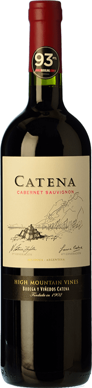 18,95 € Envoi gratuit | Vin rouge Catena Zapata Crianza I.G. Mendoza Mendoza Argentine Cabernet Sauvignon Bouteille 75 cl