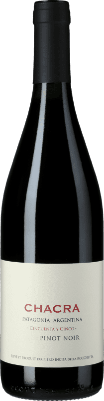 79,95 € Envoi gratuit | Vin Rouge Chacra Cincuenta y Cinco I.G. Patagonia Patagonia Argentine Pinot Noir Eco — Biologique Bouteille 75 cl