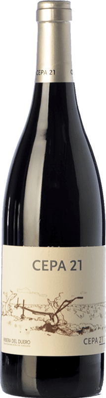 22,95 € Free Shipping | Red wine Cepa 21 Aged D.O. Ribera del Duero Castilla y León Spain Tempranillo Bottle 75 cl