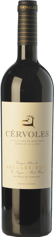 32,95 € Free Shipping | Red wine Cérvoles Aged D.O. Costers del Segre Catalonia Spain Tempranillo, Merlot, Grenache, Cabernet Sauvignon Bottle 75 cl