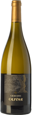 29,95 € Envio grátis | Vinho branco Cesconi Olivar I.G.T. Vigneti delle Dolomiti Trentino Itália Chardonnay, Pinot Cinza, Pinot Branco Garrafa 75 cl