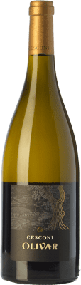 29,95 € Kostenloser Versand | Weißwein Cesconi Olivar I.G.T. Vigneti delle Dolomiti Trentino Italien Chardonnay, Pinot Grau, Weißburgunder Flasche 75 cl