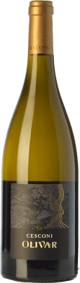 29,95 € Kostenloser Versand | Weißwein Cesconi Olivar I.G.T. Vigneti delle Dolomiti Trentino Italien Chardonnay, Pinot Gris — Grauburgunder, Pinot Blanc — Weißburgunder Eco — Biologisch Flasche 75 cl