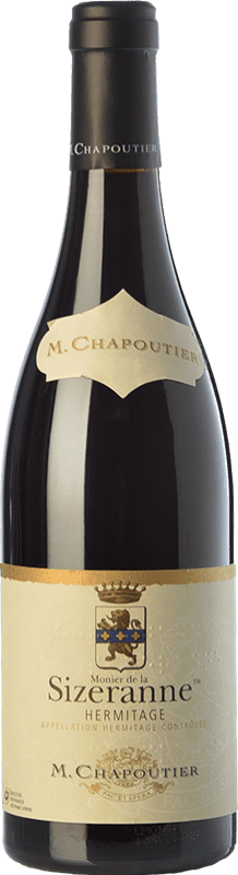 91,95 € Free Shipping | Red wine Chapoutier Monier de la Sizeranne Crianza A.O.C. Hermitage Rhône France Syrah Bottle 75 cl