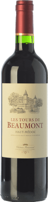 12,95 € Free Shipping | Red wine Château Beaumont Les Tours de Beaumont Crianza A.O.C. Haut-Médoc Bordeaux France Merlot, Cabernet Sauvignon, Cabernet Franc Bottle 75 cl