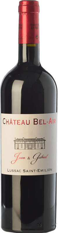24,95 € 免费送货 | 红酒 Château Villa Bel-Air Jean & Gabriel 岁 A.O.C. Lussac-Saint-Émilion 波尔多 法国 Merlot, Cabernet Franc 瓶子 75 cl