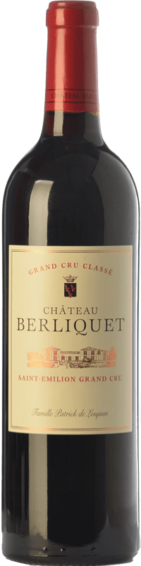 52,95 € Free Shipping | Red wine Château Berliquet Crianza A.O.C. Saint-Émilion Grand Cru Bordeaux France Merlot, Cabernet Sauvignon, Cabernet Franc Bottle 75 cl