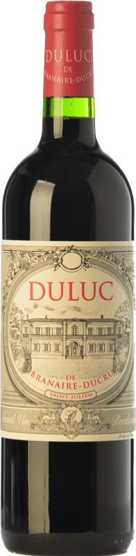 34,95 € Бесплатная доставка | Красное вино Château Branaire Ducru Duluc A.O.C. Saint-Julien Бордо Франция Merlot — Мерло, Cabernet Sauvignon — Каберне Совиньон, Cabernet Franc — Каберне Фран, Petit Verdot 75 cl