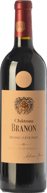 181,95 € Envoi gratuit | Vin rouge Château Branon Crianza A.O.C. Pessac-Léognan Bordeaux France Merlot, Cabernet Sauvignon, Cabernet Franc Bouteille 75 cl