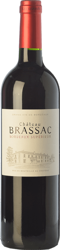 11,95 € Free Shipping | Red wine Château Brassac Joven A.O.C. Bordeaux Supérieur Bordeaux France Merlot, Cabernet Sauvignon, Cabernet Franc Bottle 75 cl