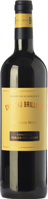 21,95 € Free Shipping | Red wine Château Brillette A.O.C. Moulis-en-Médoc Bordeaux France Merlot, Cabernet Sauvignon, Cabernet Franc, Petit Verdot Bottle 75 cl