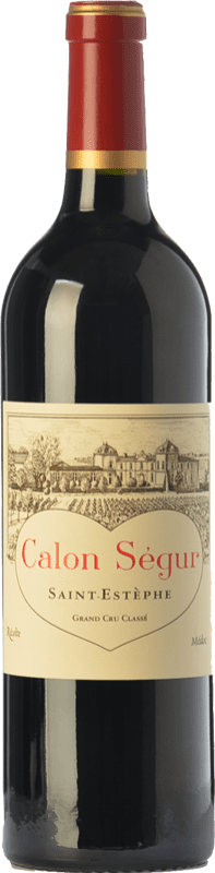 169,95 € Free Shipping | Red wine Château Calon Ségur Aged A.O.C. Saint-Estèphe Bordeaux France Merlot, Cabernet Sauvignon, Petit Verdot Bottle 75 cl