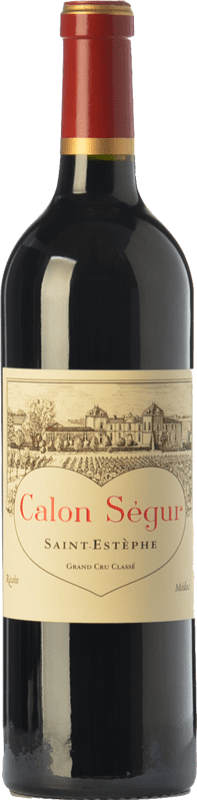 169,95 € Spedizione Gratuita | Vino rosso Château Calon Ségur Crianza A.O.C. Saint-Estèphe bordò Francia Merlot, Cabernet Sauvignon, Petit Verdot Bottiglia 75 cl