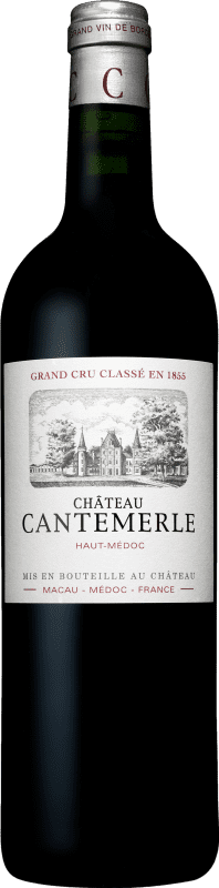 42,95 € Envoi gratuit | Vin Rouge Château Cantemerle Crianza A.O.C. Haut-Médoc Bordeaux France Merlot, Cabernet Sauvignon, Cabernet Franc, Petit Verdot Bouteille 75 cl