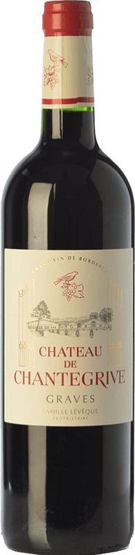 17,95 € Бесплатная доставка | Красное вино Château Chantegrive старения A.O.C. Graves Бордо Франция Merlot, Cabernet Sauvignon бутылка 75 cl