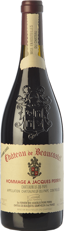 473,95 € 免费送货 | 红酒 Château Beaucastel Hommage à Jacques Perrin 岁 A.O.C. Châteauneuf-du-Pape 罗纳 法国 Syrah, Grenache, Mourvèdre, Counoise 瓶子 75 cl