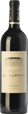31,95 € Envío gratis | Vino tinto Château de La Dauphine Crianza A.O.C. Fronsac Burdeos Francia Merlot, Cabernet Franc Botella 75 cl