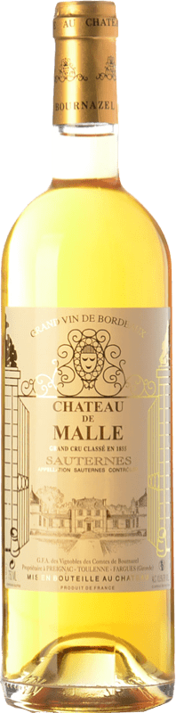 45,95 € Бесплатная доставка | Сладкое вино Château de Malle A.O.C. Sauternes Бордо Франция Sémillon, Muscadelle, Sauvignon бутылка 75 cl