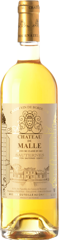 47,95 € Envío gratis | Vino Dulce Château de Malle A.O.C. Sauternes Burdeos Francia Sémillon, Muscadelle, Sauvignon 75 cl