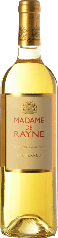 21,95 € Бесплатная доставка | Сладкое вино Château de Rayne Vigneau Madame de Rayne A.O.C. Sauternes Бордо Франция Sémillon — Семийон, Sauvignon — Совиньон Бутылка 75 cl