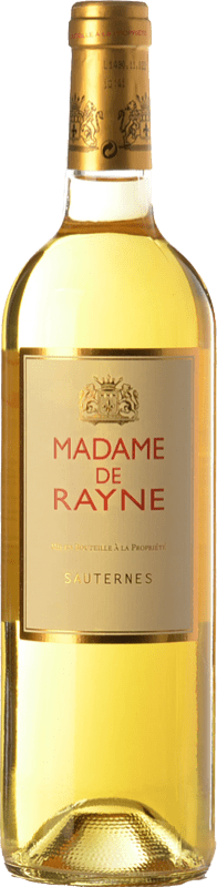 19,95 € Envio grátis | Vinho doce Château de Rayne Vigneau Madame de Rayne A.O.C. Sauternes Bordeaux França Sémillon, Sauvignon Garrafa 75 cl