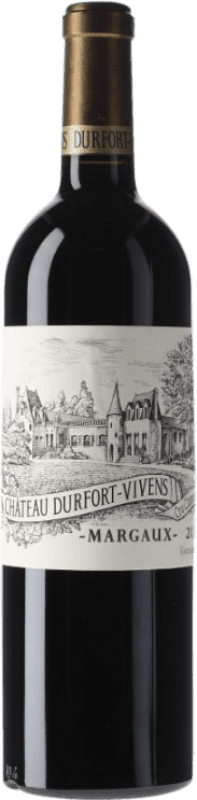 118,95 € Envío gratis | Vino tinto Château Durfort Vivens Reserva A.O.C. Margaux Burdeos Francia Merlot, Cabernet Sauvignon, Cabernet Franc Botella 75 cl
