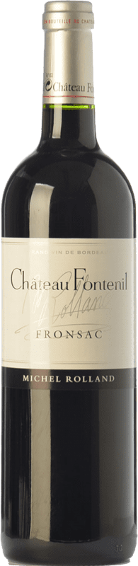28,95 € Free Shipping | Red wine Château Fontenil Aged A.O.C. Fronsac Bordeaux France Merlot, Cabernet Sauvignon Bottle 75 cl