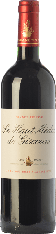 26,95 € Kostenloser Versand | Rotwein Château Giscours Le Haut Médoc Crianza — Kurze Fassreifung A.O.C. Haut-Médoc Bordeaux Frankreich Merlot, Cabernet Sauvignon Flasche 75 cl