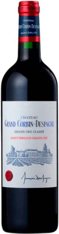 57,95 € 送料無料 | 赤ワイン Château Grand Corbin-Despagne 高齢者 A.O.C. Saint-Émilion Grand Cru ボルドー フランス Merlot, Cabernet Sauvignon, Cabernet Franc ボトル 75 cl