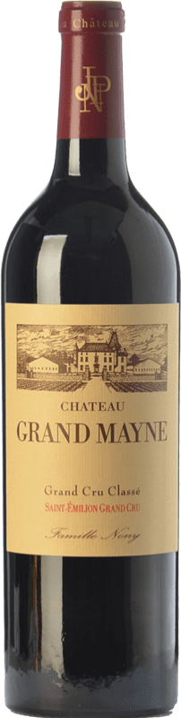 43,95 € Free Shipping | Red wine Château Grand Mayne Crianza A.O.C. Saint-Émilion Grand Cru Bordeaux France Merlot, Cabernet Sauvignon, Cabernet Franc Bottle 75 cl