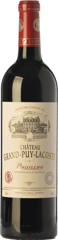 111,95 € Spedizione Gratuita | Vino Rosso Château Grand-Puy-Lacoste Crianza — Invecchiato in Botte A.O.C. Pauillac bordò Francia Merlot, Cabernet Sauvignon Bottiglia 75 cl