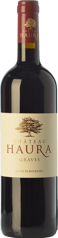 16,95 € Envio grátis | Vinho tinto Château Haura Crianza A.O.C. Graves Bordeaux França Merlot, Cabernet Sauvignon Garrafa 75 cl