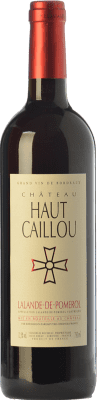 25,95 € Free Shipping | Red wine Château Haut-Caillou Aged A.O.C. Lalande-de-Pomerol Bordeaux France Merlot, Cabernet Sauvignon, Cabernet Franc Bottle 75 cl