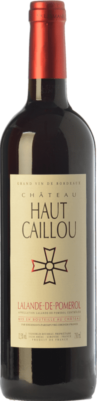 25,95 € 免费送货 | 红酒 Château Haut-Caillou 岁 A.O.C. Lalande-de-Pomerol 波尔多 法国 Merlot, Cabernet Sauvignon, Cabernet Franc 瓶子 75 cl