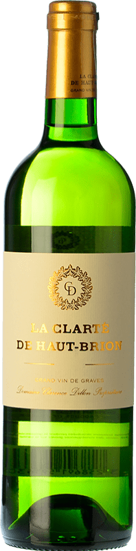 103,95 € Kostenloser Versand | Weißwein Château Haut-Brion La Clarté Alterung A.O.C. Pessac-Léognan Bordeaux Frankreich Sauvignon Weiß, Sémillon Flasche 75 cl