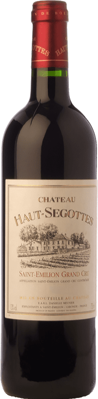 24,95 € Free Shipping | Red wine Château Haut-Segottes Aged A.O.C. Saint-Émilion Grand Cru Bordeaux France Merlot, Cabernet Franc Bottle 75 cl