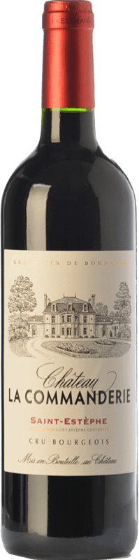 23,95 € 免费送货 | 红酒 Château La Commanderie 岁 A.O.C. Saint-Estèphe 波尔多 法国 Merlot, Cabernet Franc 瓶子 75 cl