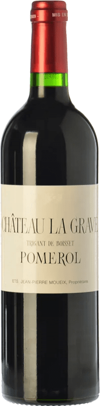 83,95 € Бесплатная доставка | Красное вино Château La Grave à Pomerol старения A.O.C. Pomerol Бордо Франция Merlot, Cabernet Franc бутылка 75 cl