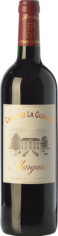 33,95 € Free Shipping | Red Wine Château La Gurgue Crianza — Aged A.O.C. Margaux Bordeaux France Merlot, Cabernet Sauvignon, Petit Verdot Bottle 75 cl