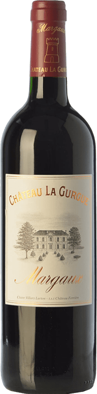 31,95 € Envío gratis | Vino tinto Château La Gurgue Crianza A.O.C. Margaux Burdeos Francia Merlot, Cabernet Sauvignon, Petit Verdot Botella 75 cl