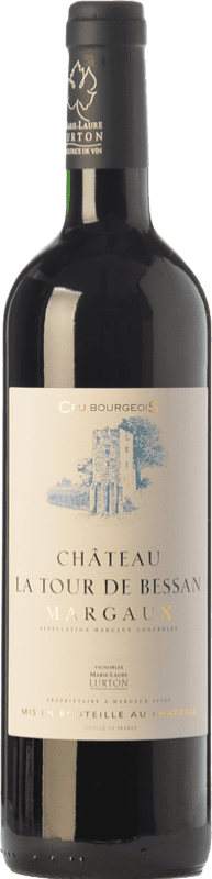 32,95 € Spedizione Gratuita | Vino Rosso Château La Tour de Bessan Crianza — Invecchiato in Botte A.O.C. Margaux bordò Francia Merlot, Cabernet Sauvignon, Cabernet Franc Bottiglia 75 cl