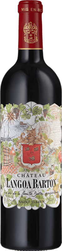 76,95 € Free Shipping | Red wine Château Langoa Barton Aged A.O.C. Saint-Julien Bordeaux France Merlot, Cabernet Sauvignon, Cabernet Franc Bottle 75 cl