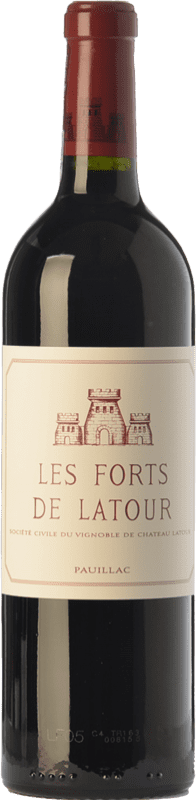 322,95 € Kostenloser Versand | Rotwein Château Latour Les Forts Alterung A.O.C. Pauillac Bordeaux Frankreich Merlot, Cabernet Sauvignon Flasche 75 cl