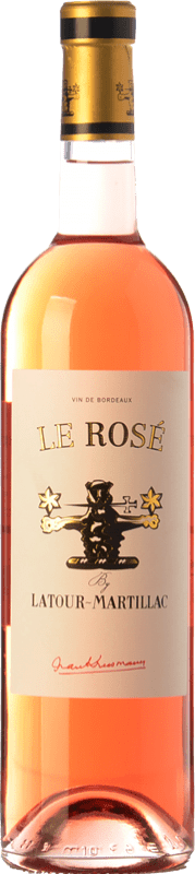11,95 € Spedizione Gratuita | Vino rosato Château Latour-Martillac Le Rosé A.O.C. Bordeaux Rosé bordò Francia Cabernet Sauvignon Bottiglia 75 cl